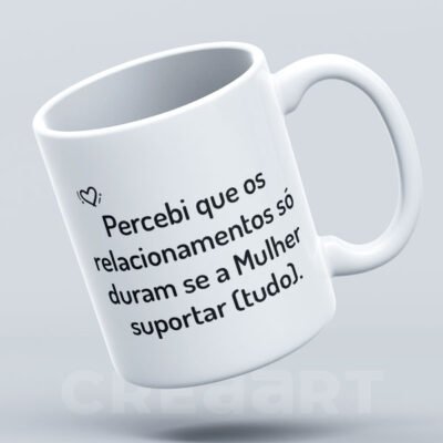 Caneca Mulher suportar (tudo)