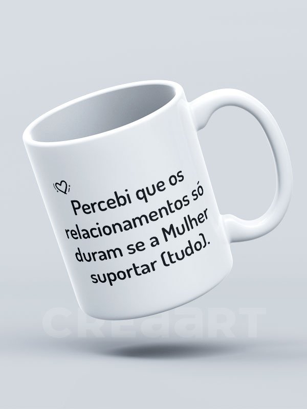 Caneca Mulher suportar (tudo)
